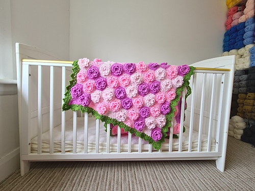 Summer Floral Baby Blanket main image 1