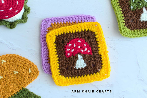 Mushroom Granny Square