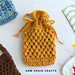 Crochet Drawstring Pouch - Evelyn pattern 