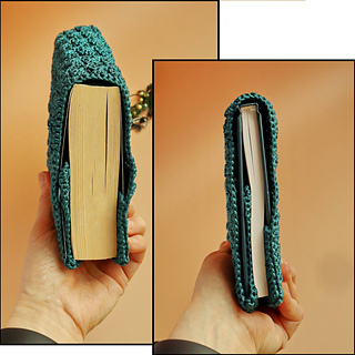 as the back flap is not attached to the cover, you can fit any book in
