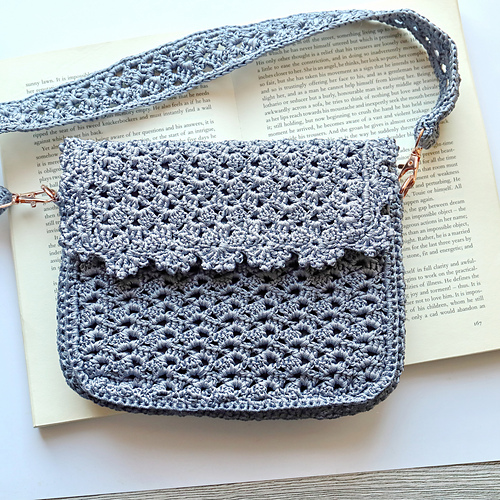 Denim Lace Book Pocket