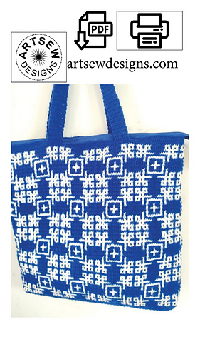 Design 1 mosaic tote bag