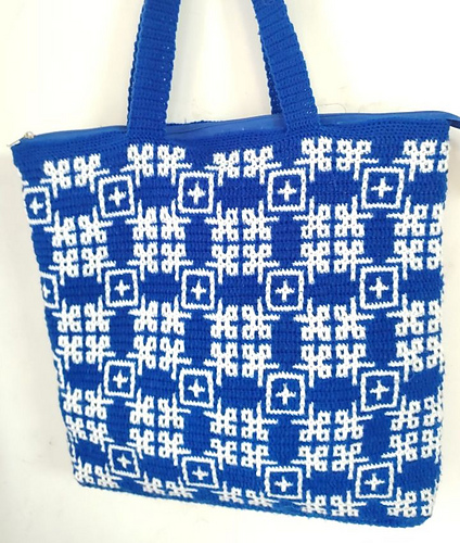 Design 1 mosaic tote bag