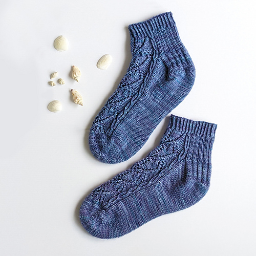 Ravelry: conch shell socks pattern by Kco Szk