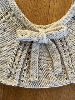 Detail Schleife im Doppelstrick