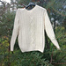Sweater for men White Pearl pattern 