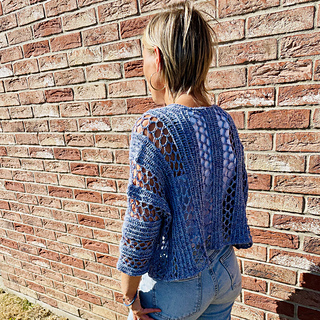 M - Lazy hazy Summer Cotton rico design coloris bleu