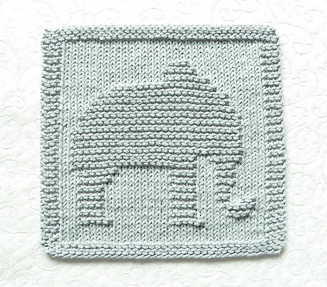 Elephant Knit Dishcloth