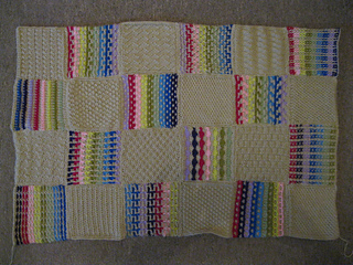First 24 squares. Half a Blankie!!