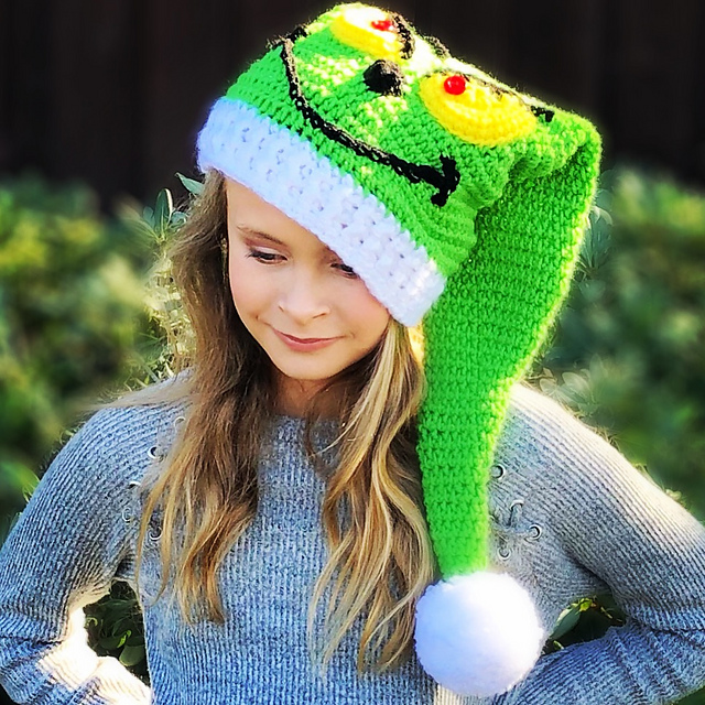 Crochet grinch hat pattern Clearance