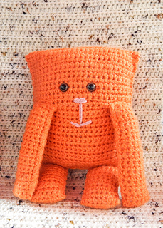 garter stitch square bear