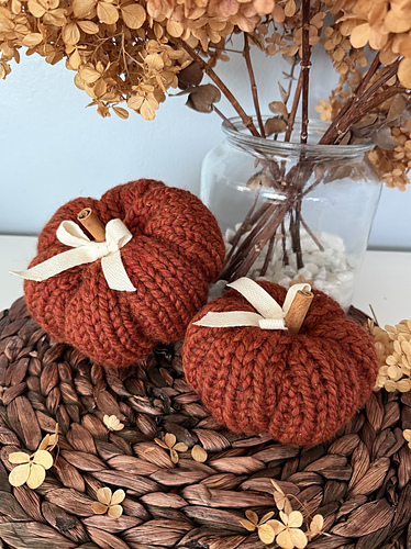 Cozy Season Knit Pumpkin