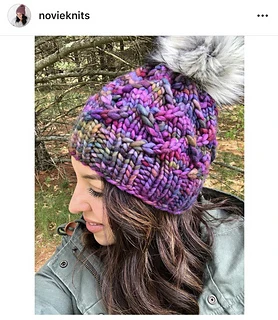 Knitted by Abbie @novieknits in Malabrigo Rasta in Boreal color way.