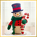 Snowman with Candy Cane pattern 