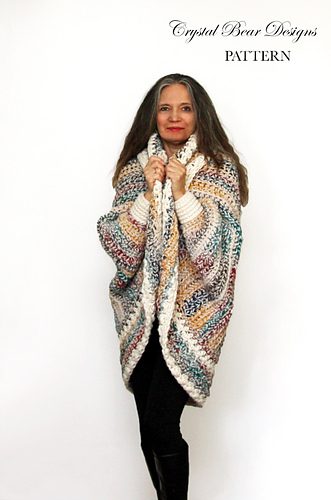 Luxe Oversized Shrug - Crystal Bear Designs