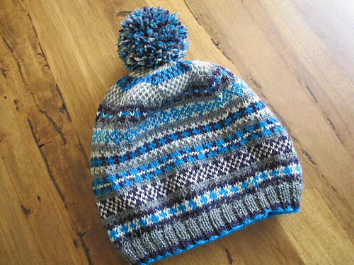 p.16 Striped Pompom Hat 編込みポンポン帽子 다른 모습 2