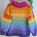 Cosy Rainbow Jumper pattern 