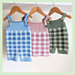 Gingham Dungarees and Dress pattern 