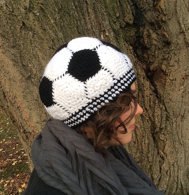 Ravelry Soccer Ball Hat pattern by Bailey Starkey