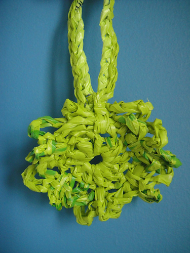 Green Plarn Necklace photo 6