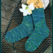 Mexican Waters Lattice Socks pattern 