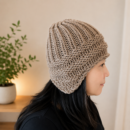Ravelry: #66 Ear Flap Beanie pattern by Yuko Nagakura