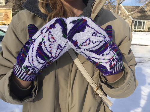 Ravelry: Why So Serious Mittens pattern by Claire Ketelsen
