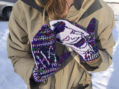 Ravelry: Why So Serious Mittens pattern by Claire Ketelsen