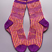OFFSET WAVE SOCKS pattern 