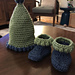 Bubble baby booties pattern
