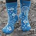Jellyfish alert socks pattern 
