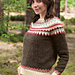 12 Pull empiècement jacquard - M0089 pattern 