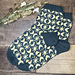 Moon and stars sock pattern 