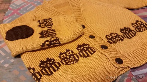 6 Month Owl Cardigan - Details