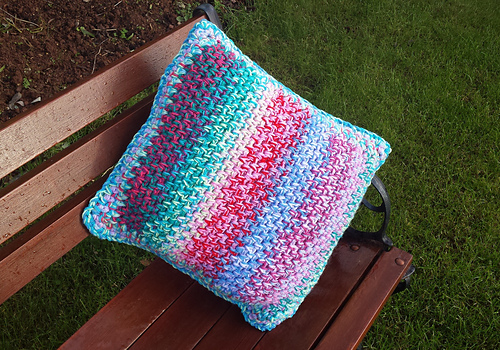 Crochet Linen Stitch Cushion photo 6