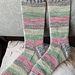 Darling 9" Helix Socks pattern 