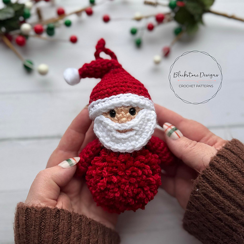 Santa Jingle Bell Ornament - Sonya Blackstone