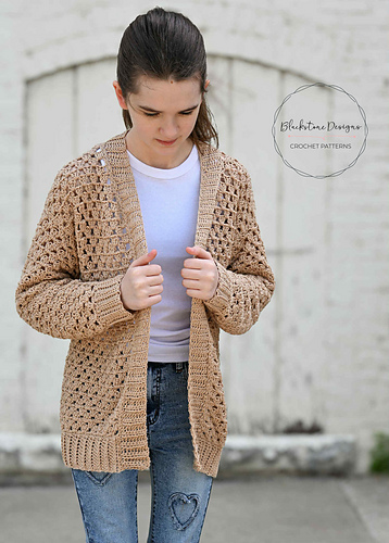 Ravelry: Oversized Granny Stitch Cardigan - Child pattern by Sonya ...