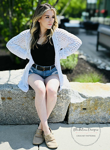 Oversized Granny Stitch Cardigan - Adult - Sonya Blackstone