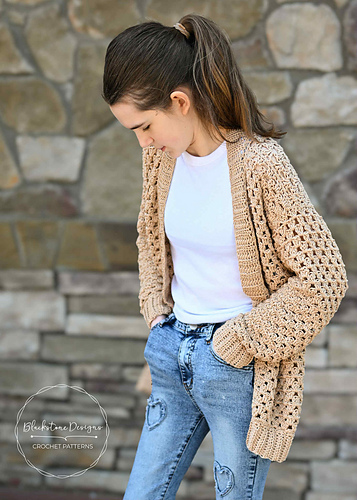 Ravelry: Oversized Granny Stitch Cardigan - Child pattern by Sonya ...
