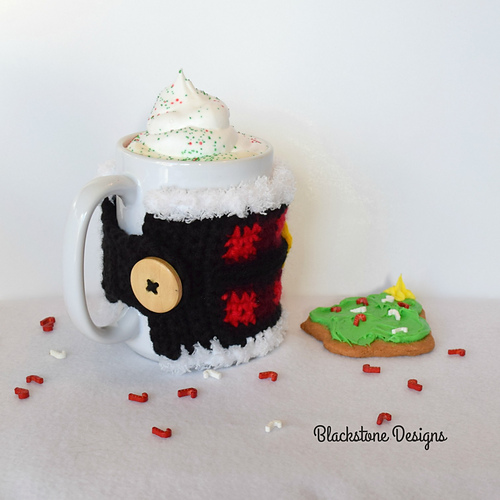 Plaid Santa Mug Wrap photo 3