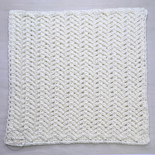 Ravelry Herringbone Stitch Afghan Square pattern by Sonya Blackstone