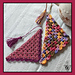 Granny Triangle Ruffle Bookmark pattern 
