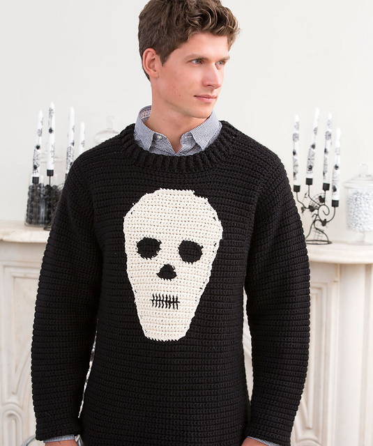 Ravelry: Skull Sweater pattern by Diane 