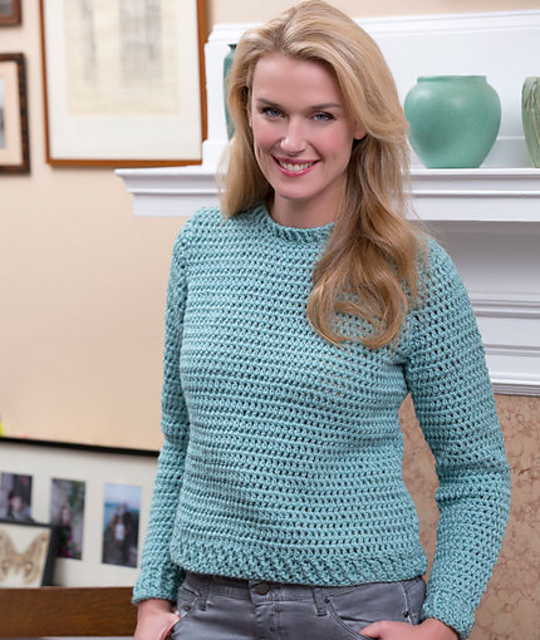 Ravelry: Crochet Crew Sweater pattern 