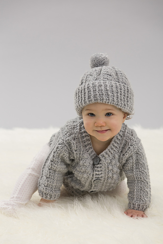 Aran Stitch Cardigan & Hat (Cardigan) photo 6