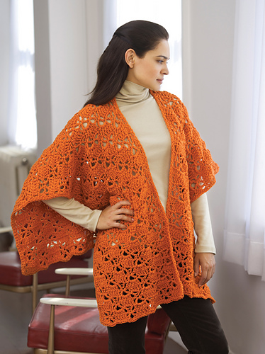 Ravelry: Lace Ruana pattern by Christine L. Walter
