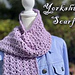 Yorkshire Scarf pattern 
