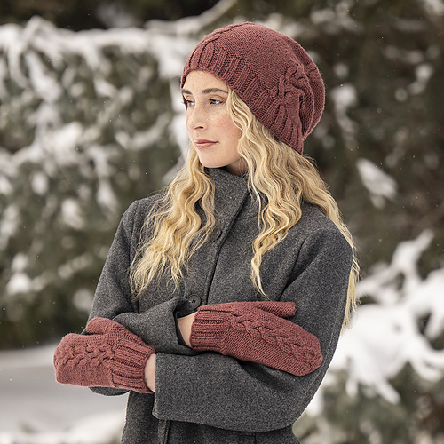 Rosewood Hat & Mitts