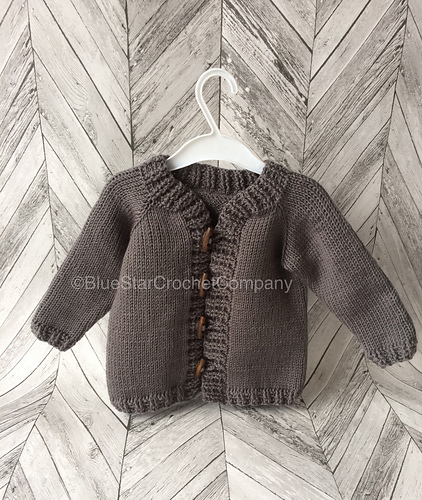 Toggle Button Cardigan - @Blue Star Crochet Company